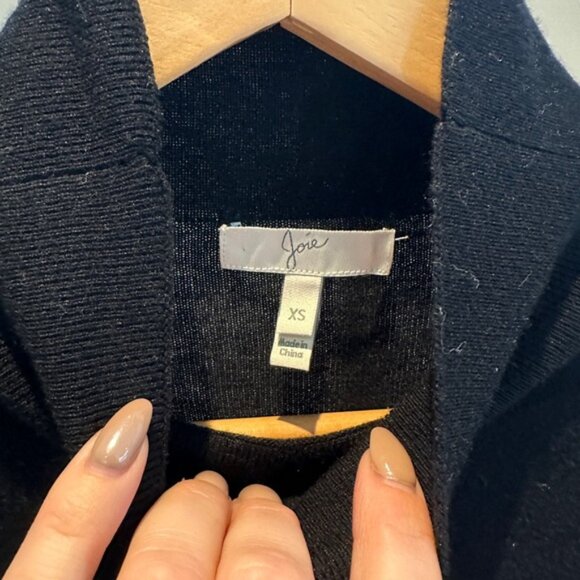 - Joie Mock Neck Sweater with Faux Lace Shirt XS Wool Cashmere - Picture 5 of 7